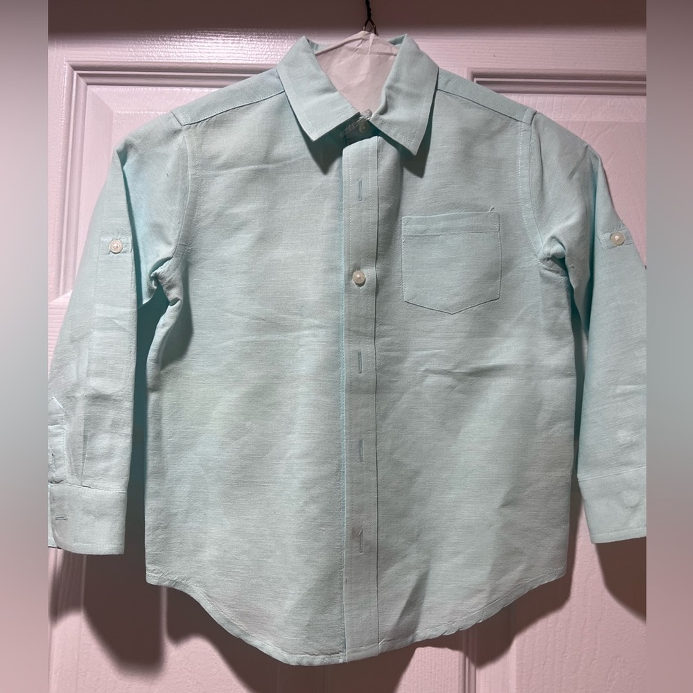 Janie and Jack boys linen shirt